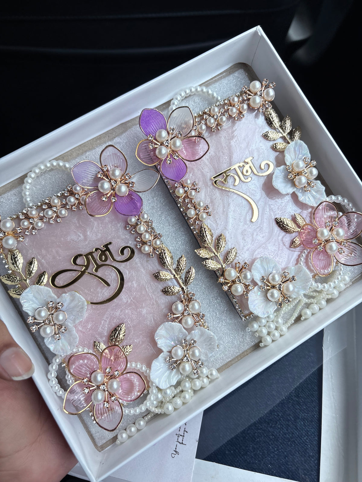 Metallic Pink Shubh Labh Hanging