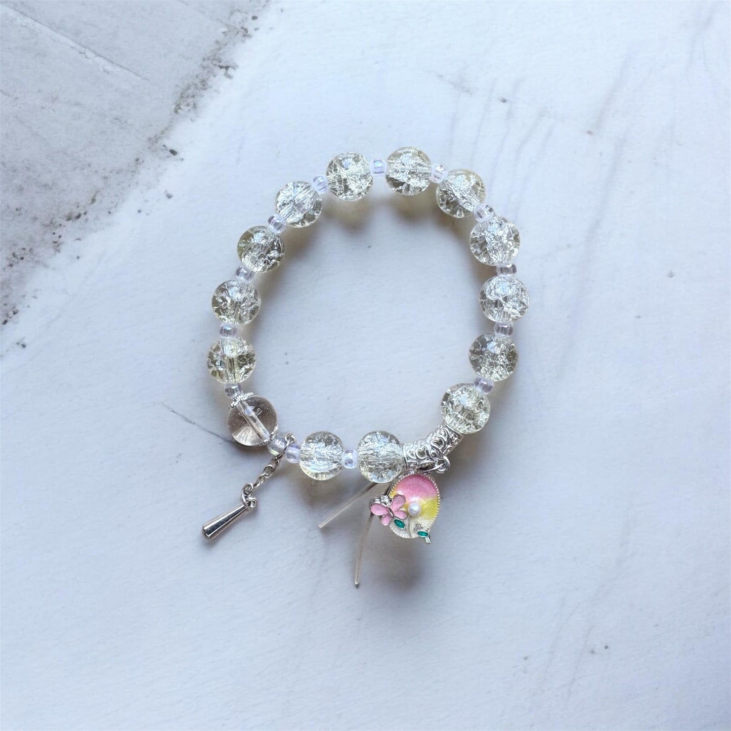 Butter Yellow Crystal Bracelet