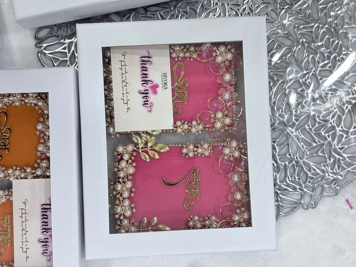 Pink Flower Shubh Labh