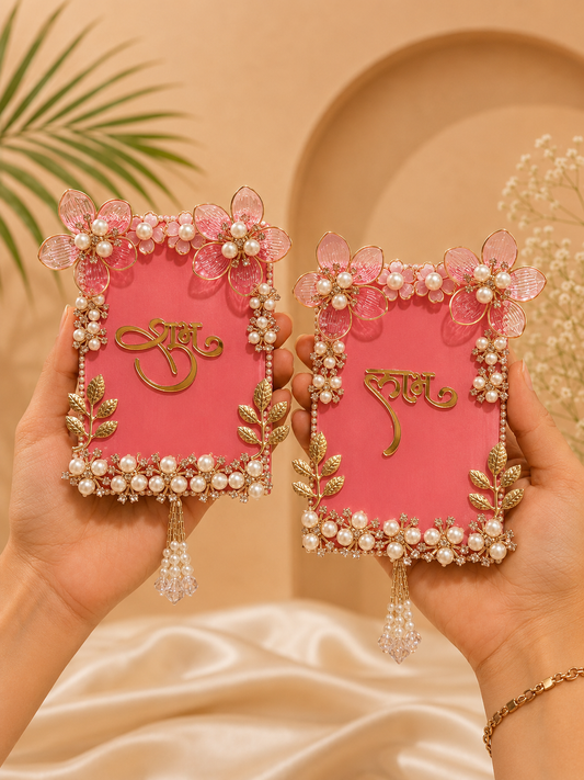 Pink Flower Shubh Labh