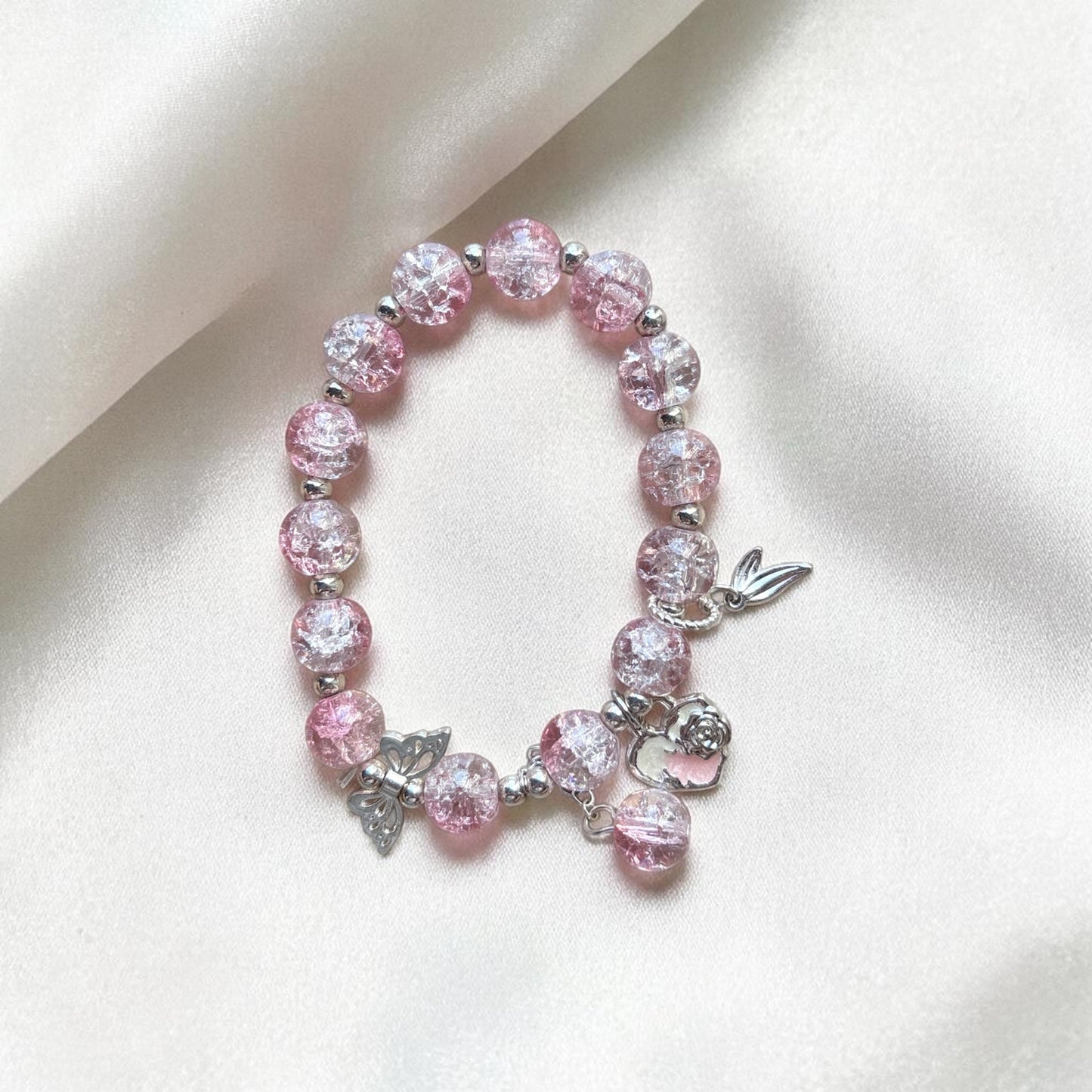 Pink Love Crystal Bracelet