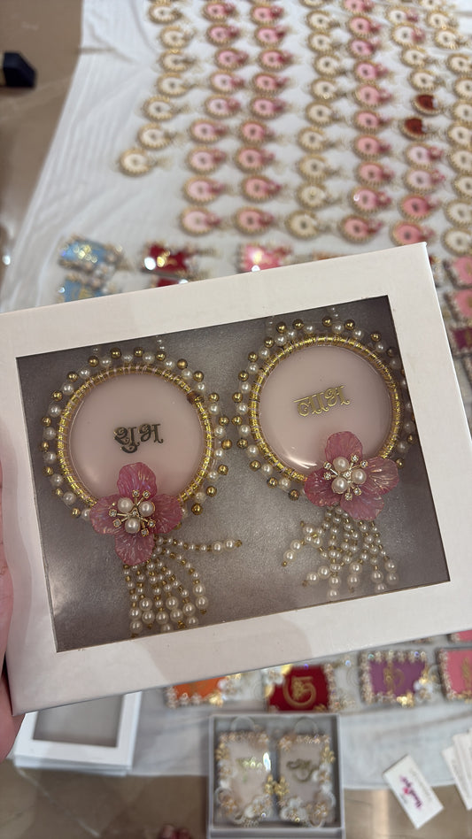 Blush Pink Ring Shubh Labh