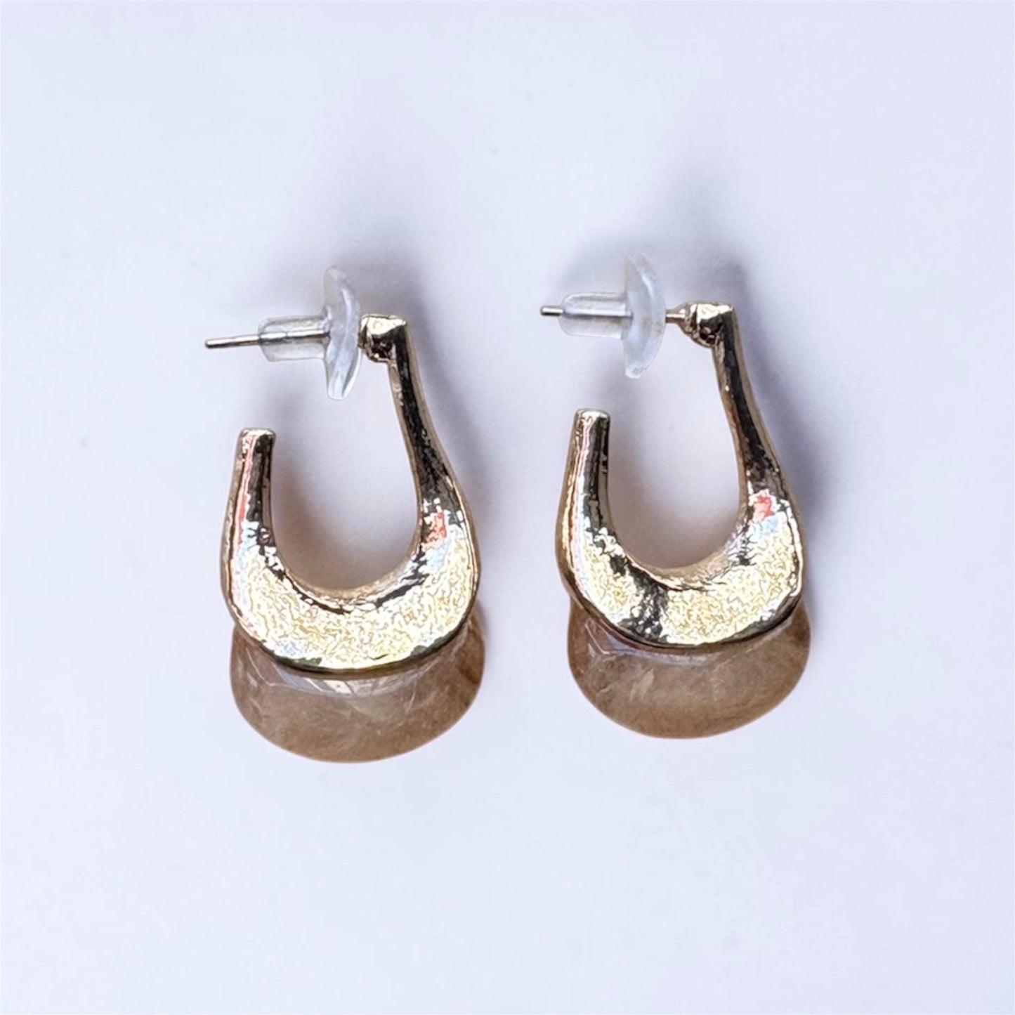 Golden Brown Arch Hoops
