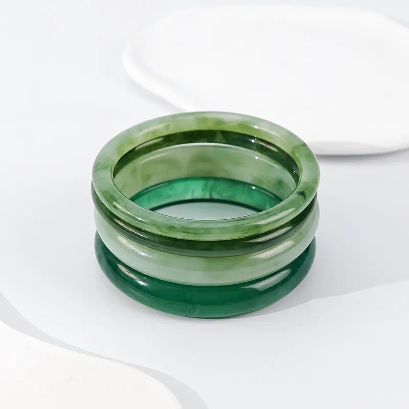 Olive Green Elegant Acrylic Bangles