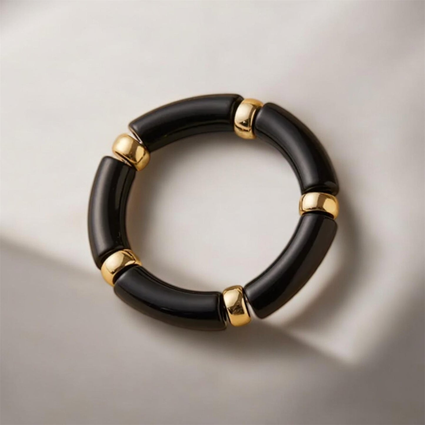 Retro Solid Black Bracelet