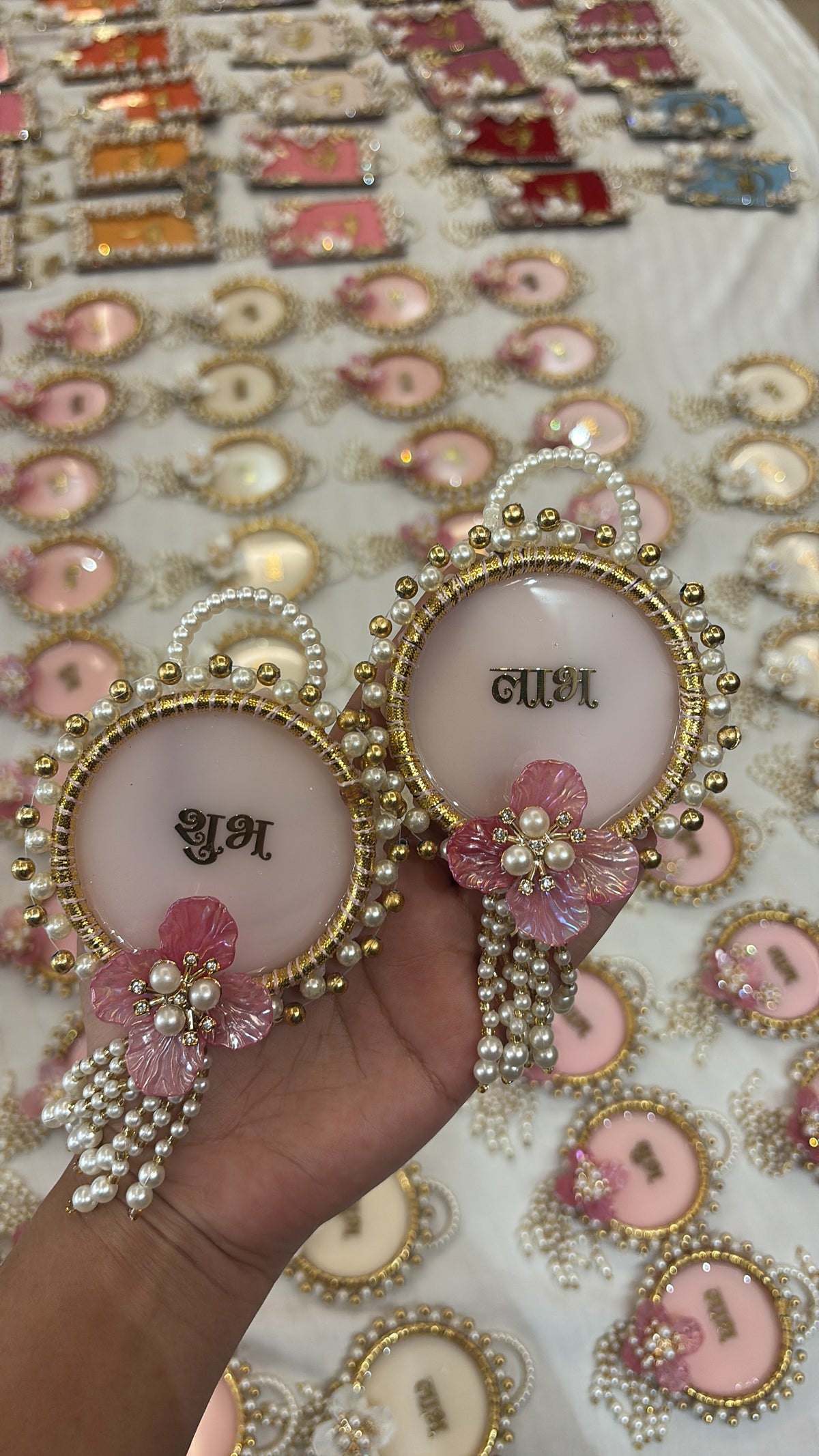 Blush Pink Ring Shubh Labh