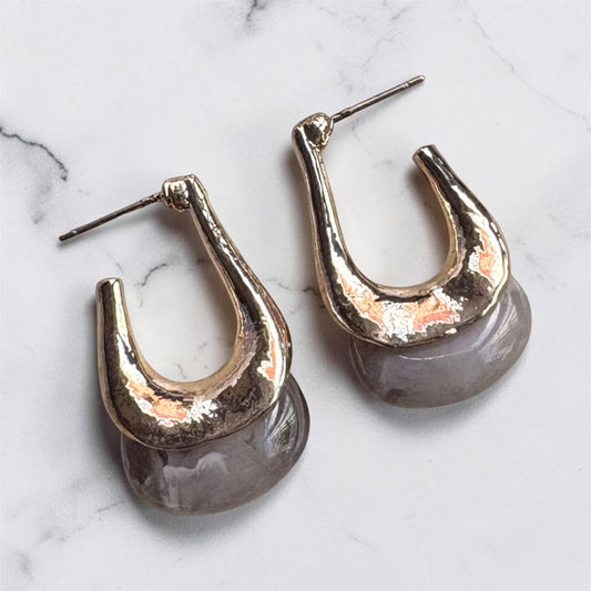 Smokey Arch Earrings