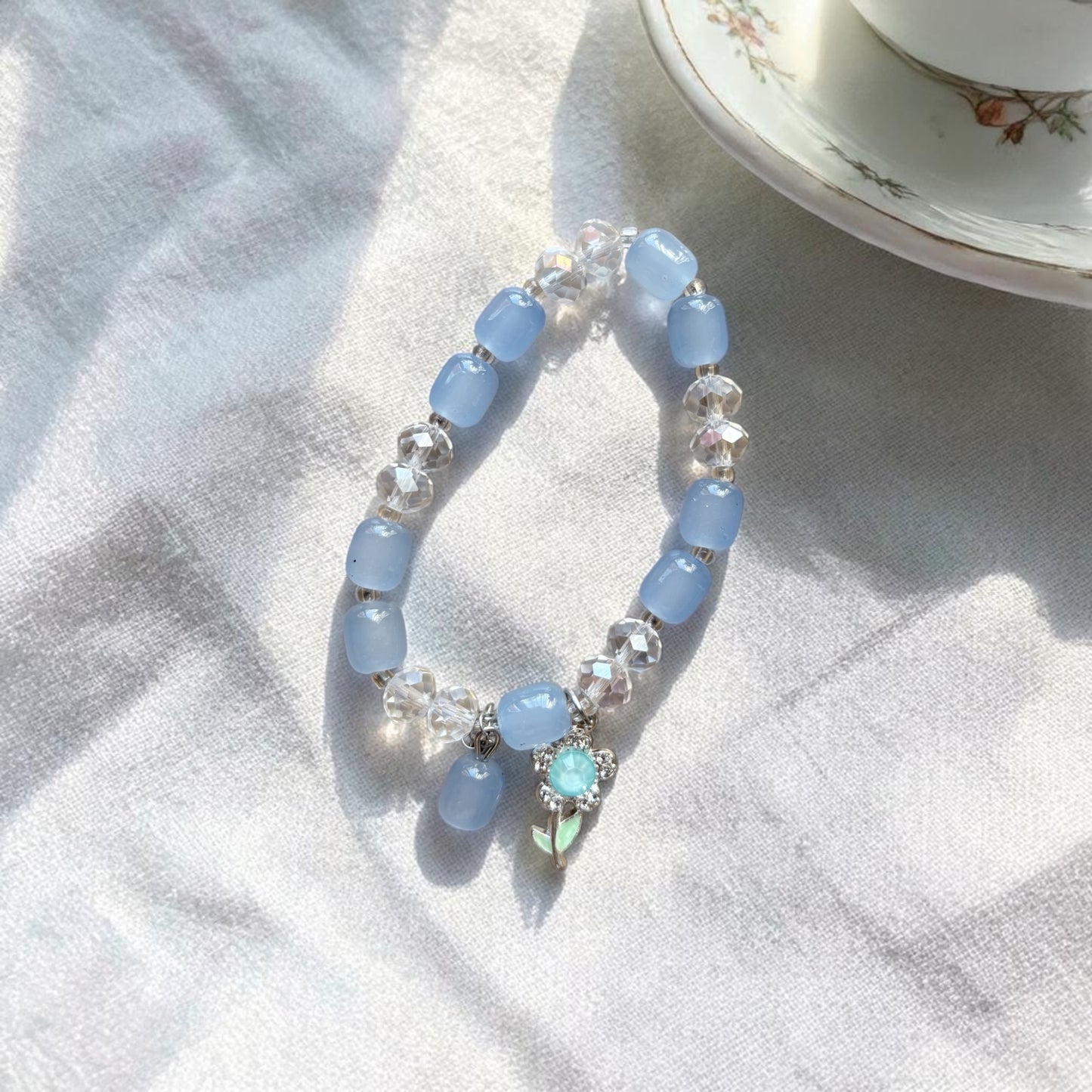 Blue Blossom Charm Bracelet