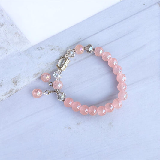 Blush Crystal Gem Bracelet