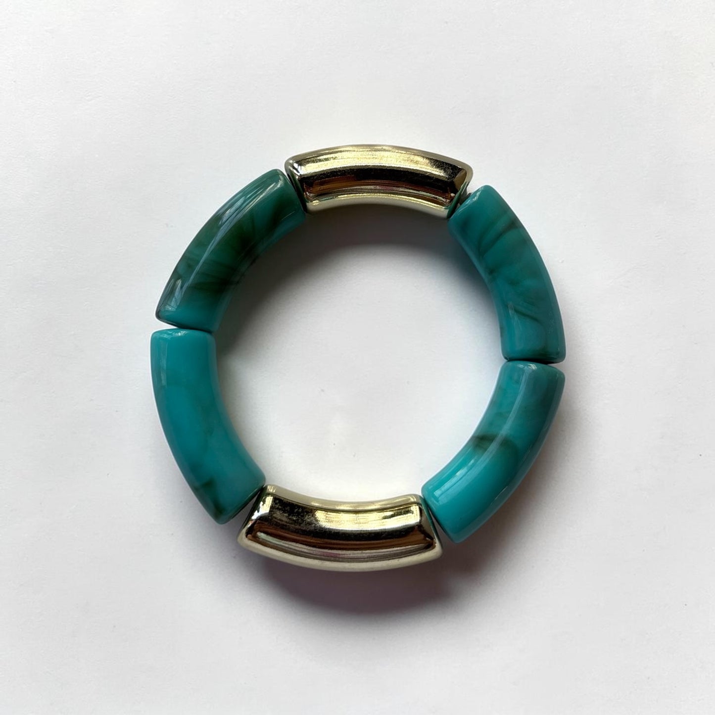 Retro Turquoise Resin Bracelet