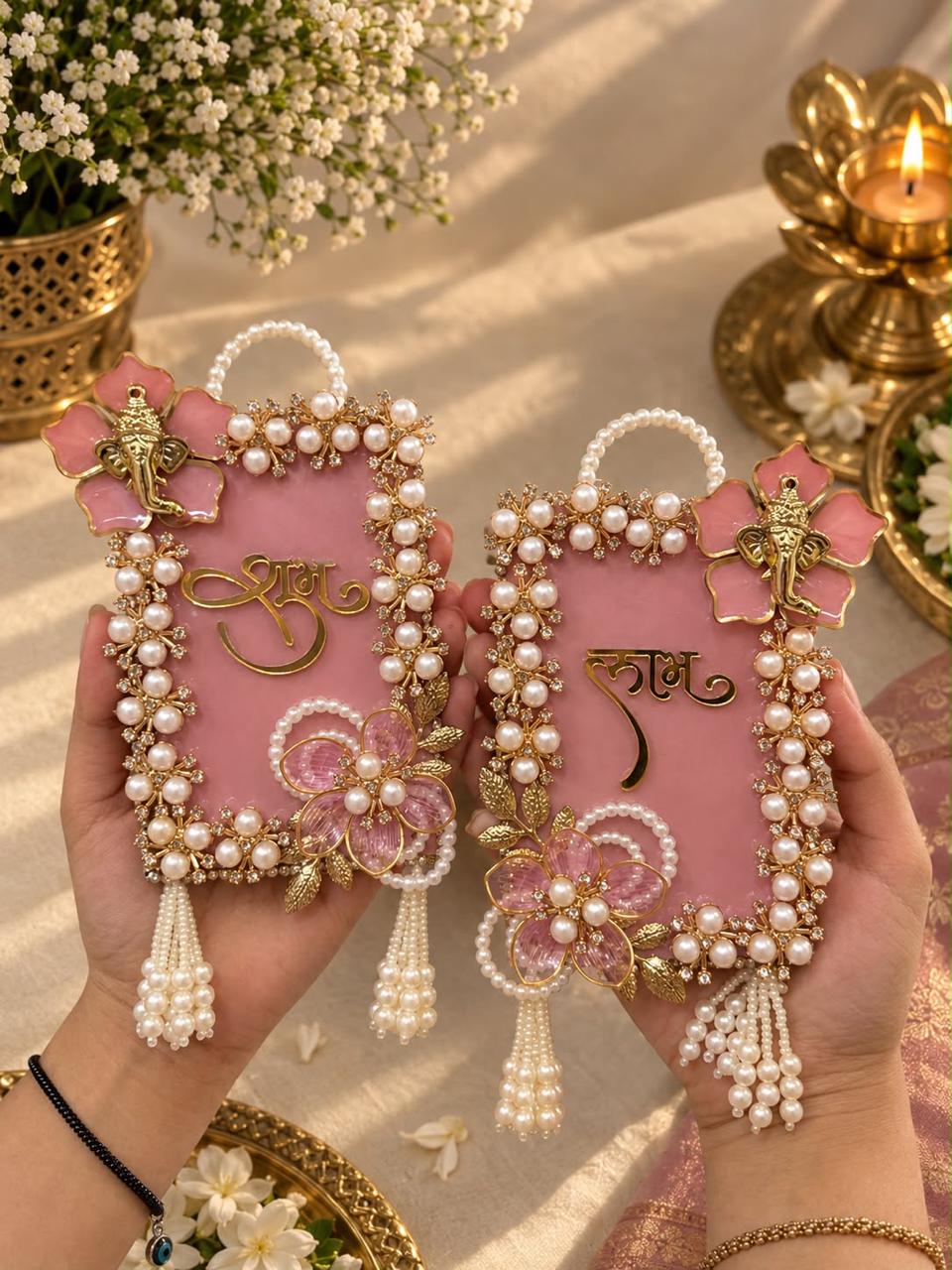 Pink Ganeshji Shubh Labh