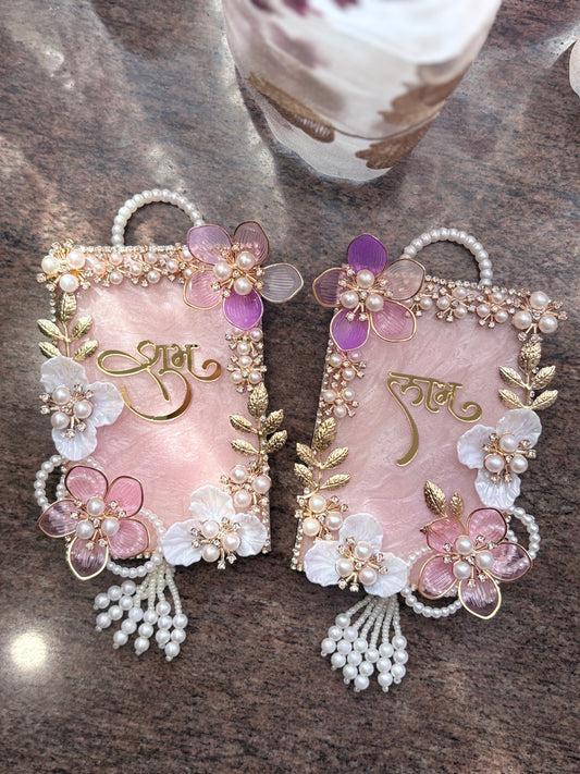 Metallic Pink Shubh Labh Hanging