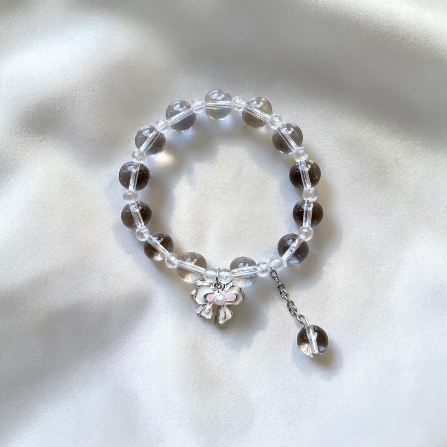 Crystal Clear Bow Bracelet