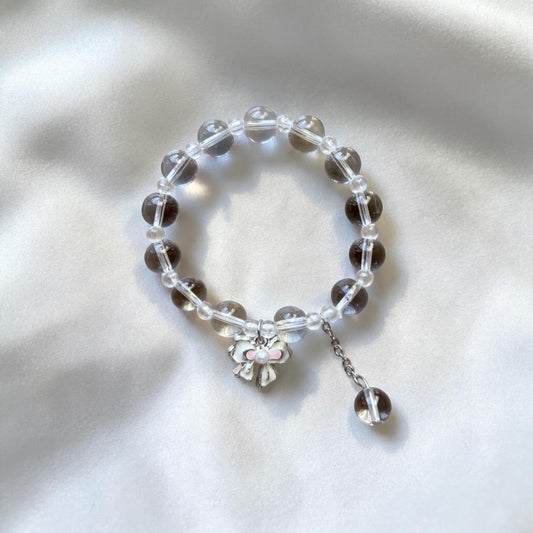 Crystal Clear Bow Bracelet