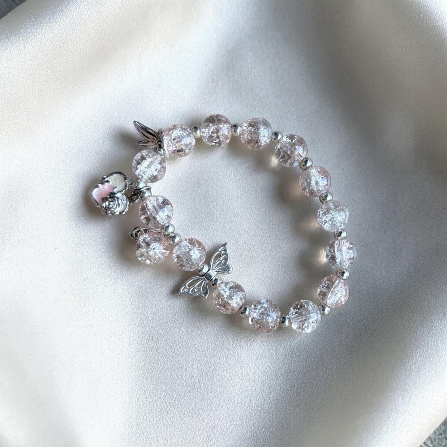 Butterfly Glow Crystal Bracelet