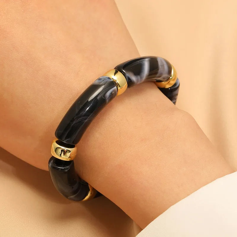Retro Black Acrylic Bracelet