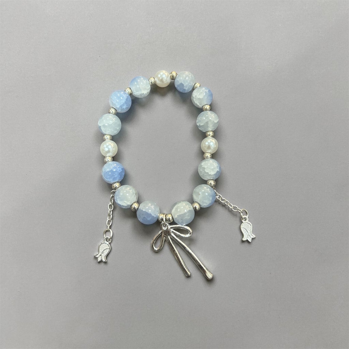 Cloudy Sky Bow Bracelet