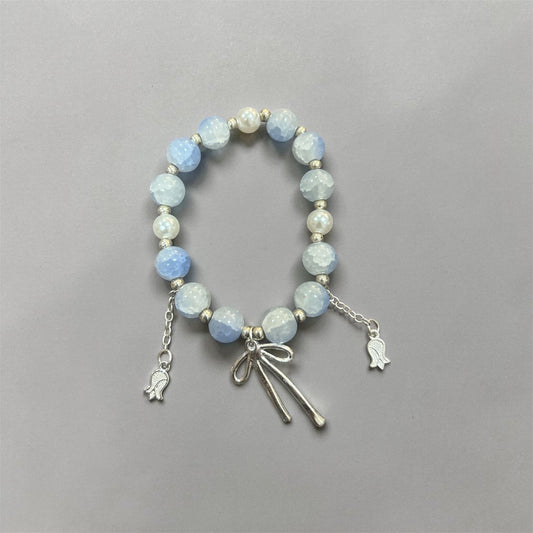 Cloudy Sky Bow Bracelet