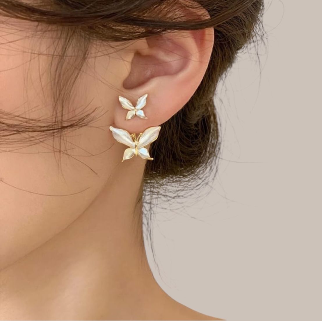 Dual Butterfly Earrings