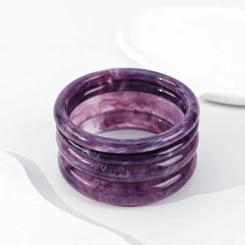 Purple Elegant Acrylic Bangles