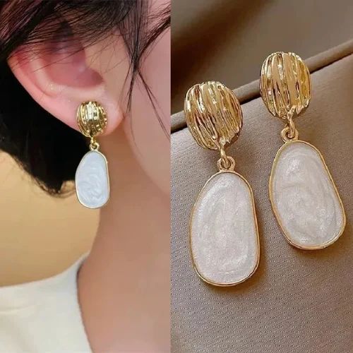 Modern White Gold Drops