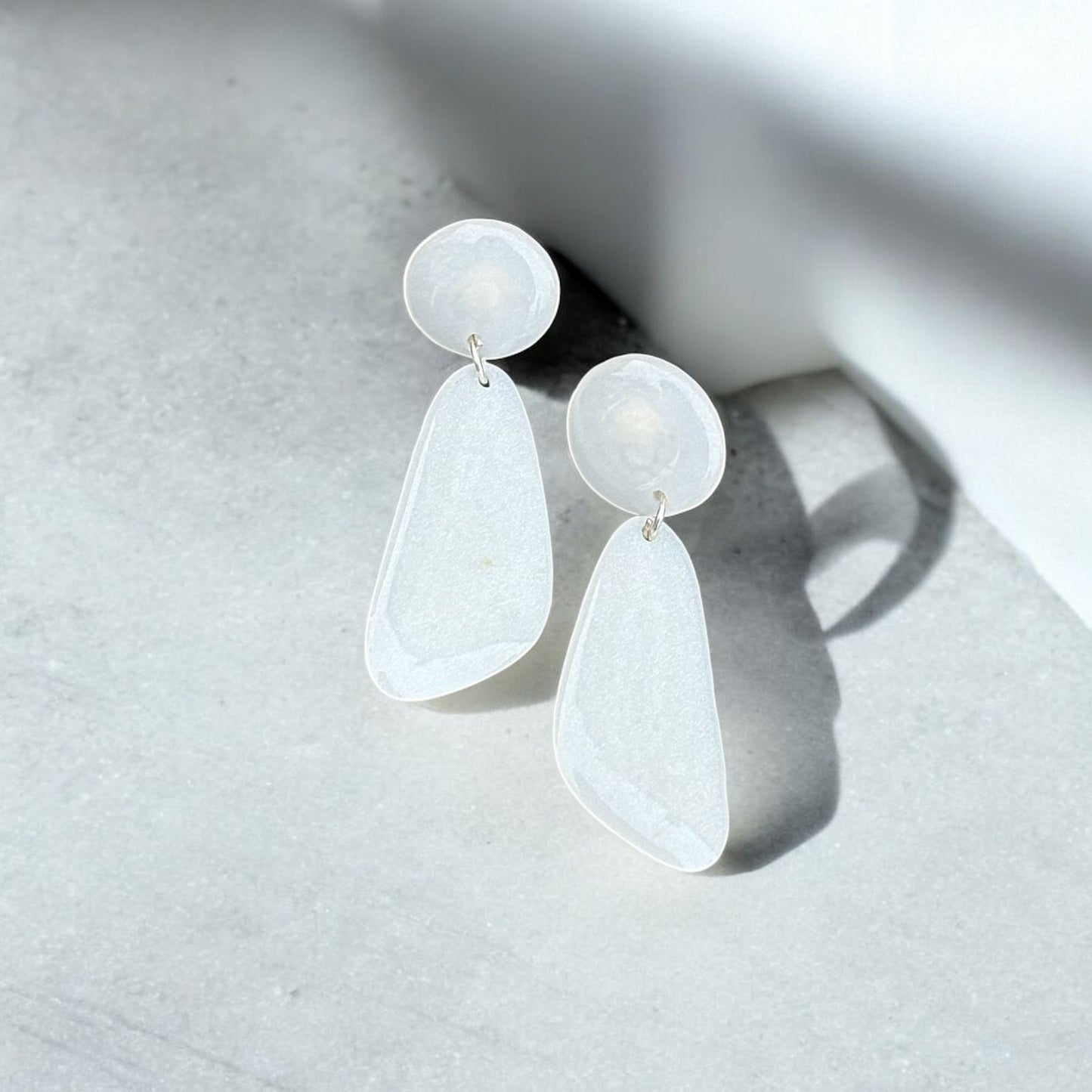 Modern Pebble Drop Earrings